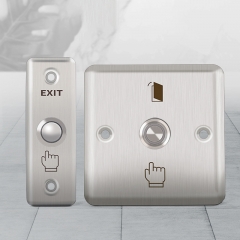 Type 86 stainless steel metal access control switch panel