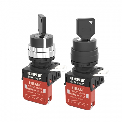 China maker ip65 on off key switch lock 2 position 1no1nc metal material